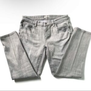 Eileen Fisher Light Gray Straight Leg Jeans